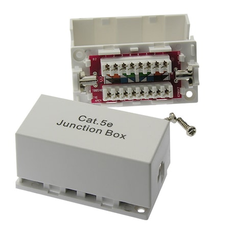 Bestlink Netware CAT5e Junction Box, 110 Punch Down Type 102006WT